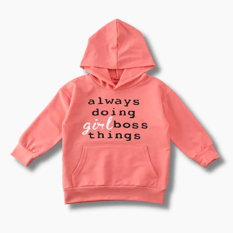 "Always Doing Girl Boss Things" Hoodie Dress