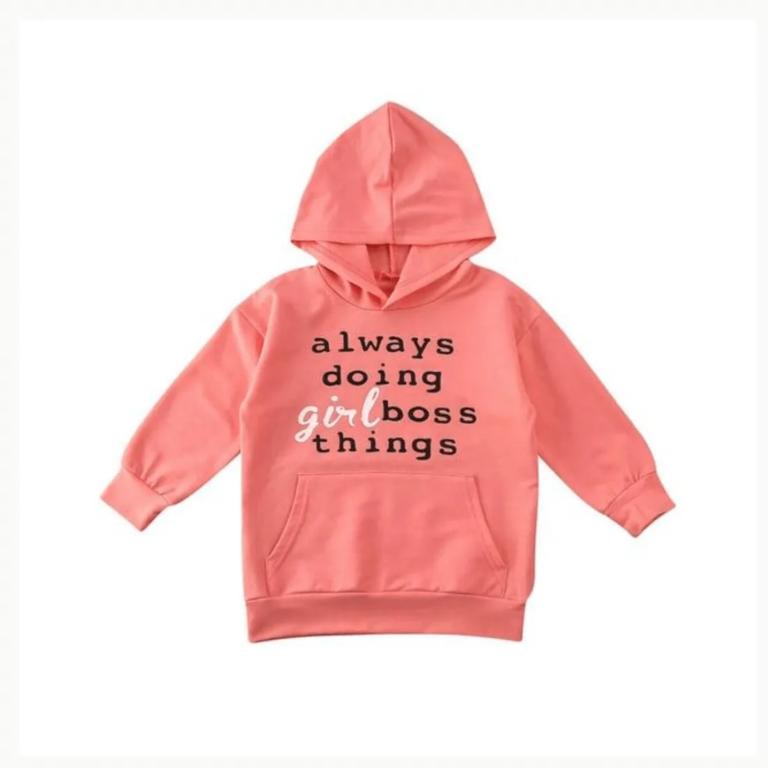 "Always Doing Girl Boss Things" Hoodie Dress
