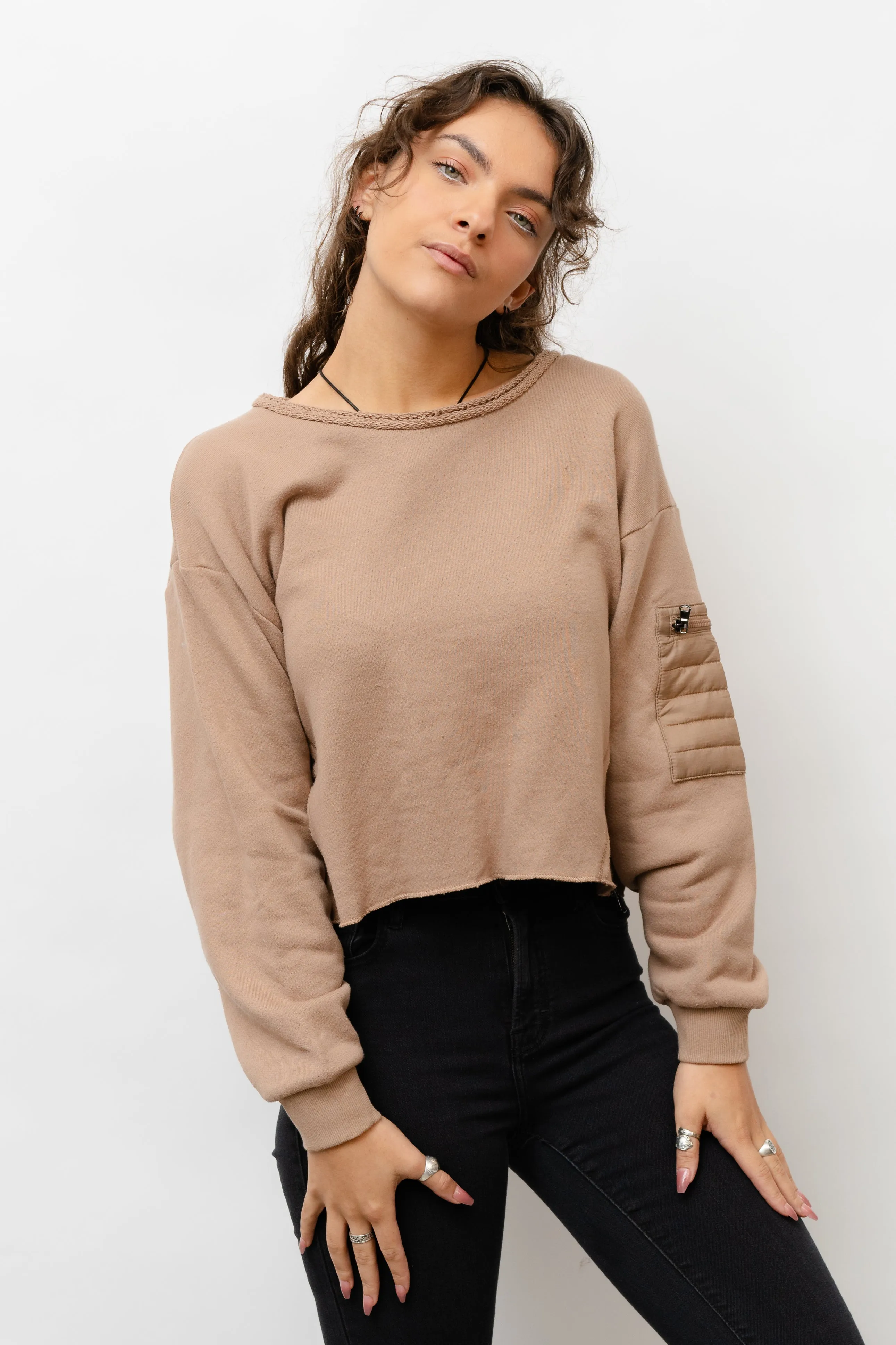 Spiced Latte Utility Crewneck