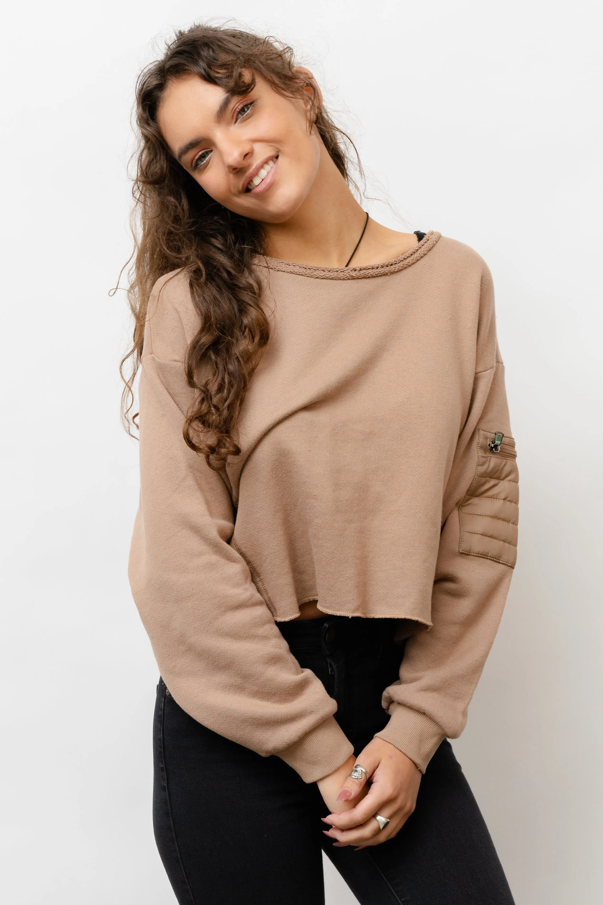 Spiced Latte Utility Crewneck
