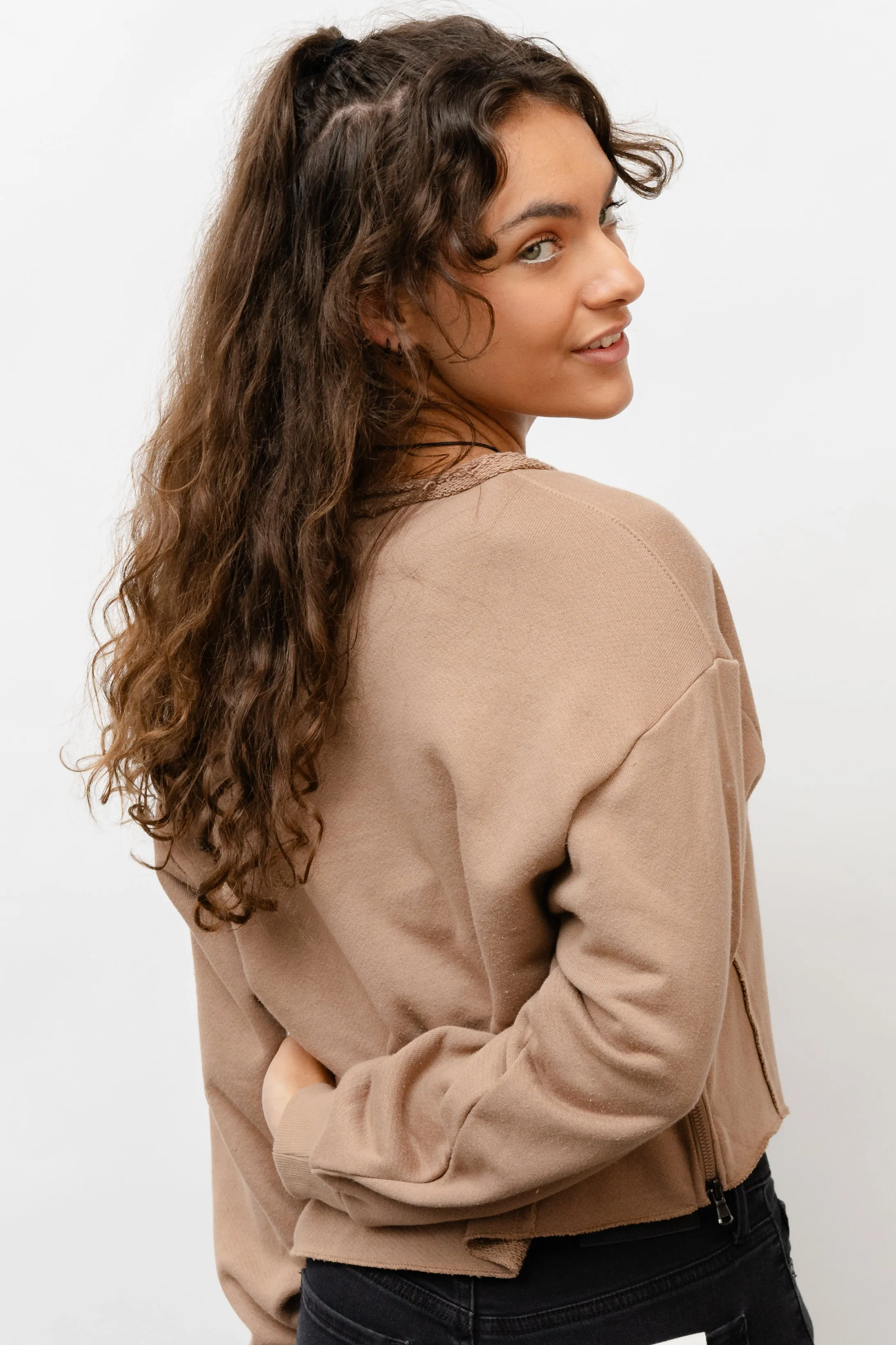 Spiced Latte Utility Crewneck