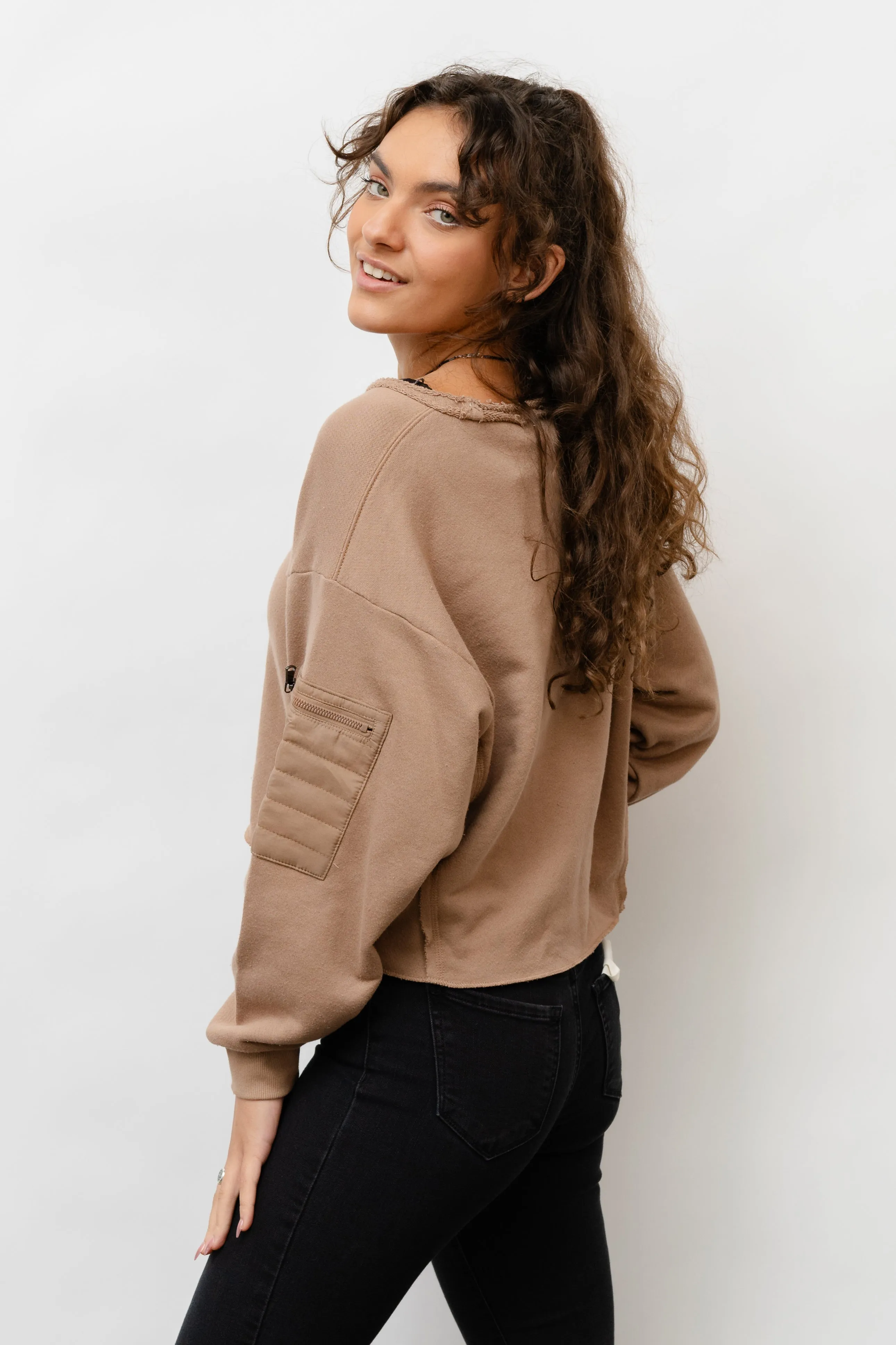 Spiced Latte Utility Crewneck