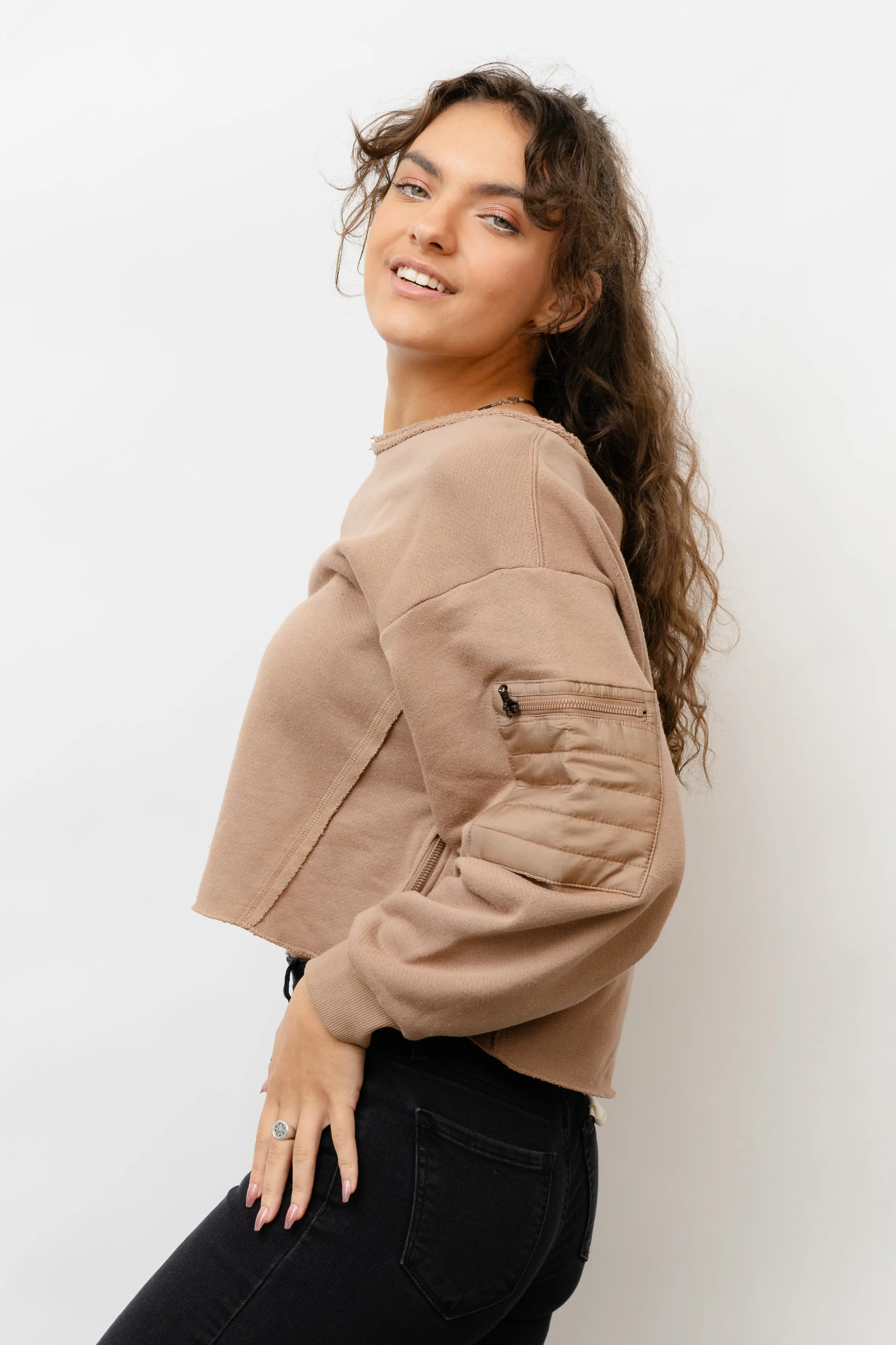 Spiced Latte Utility Crewneck