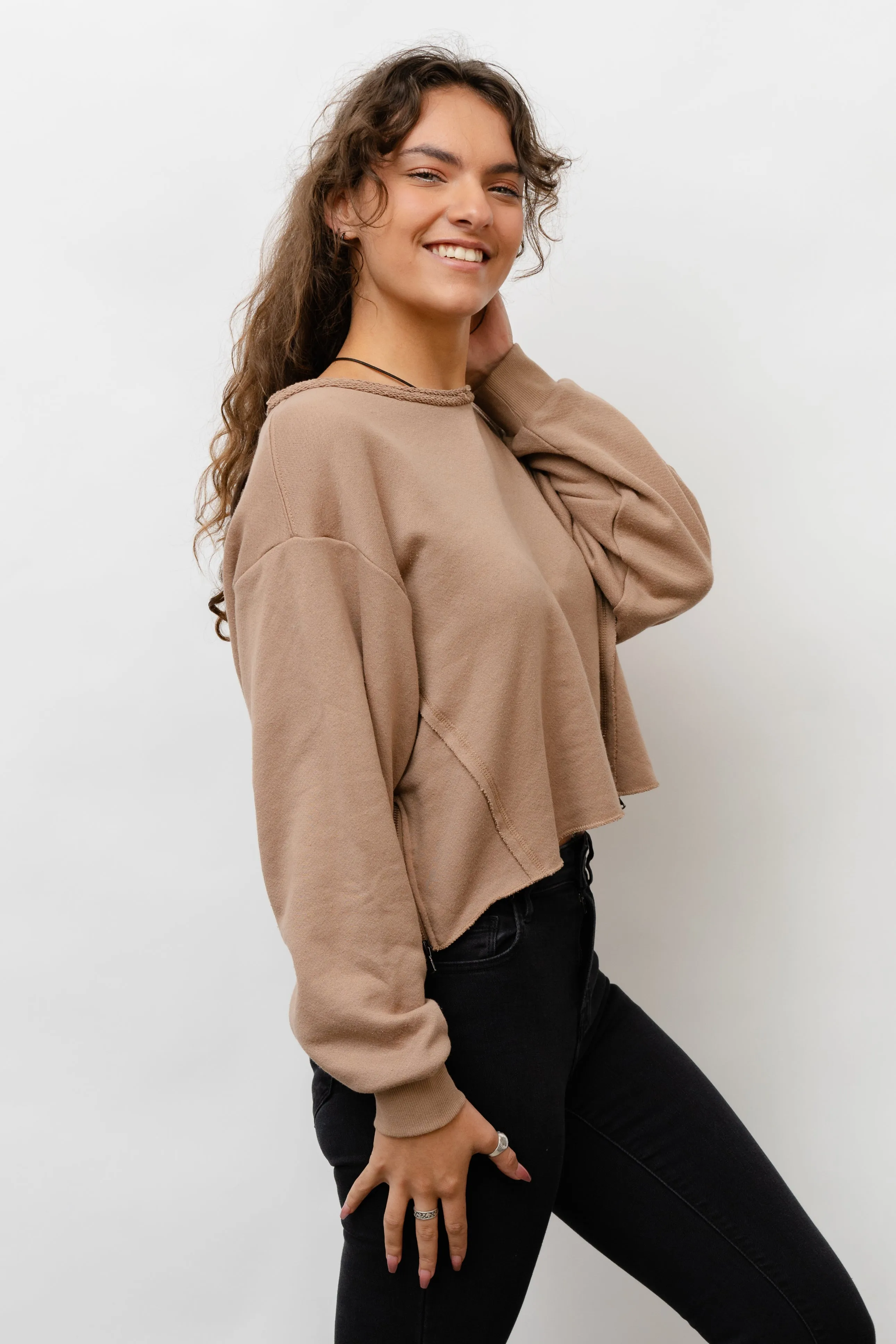 Spiced Latte Utility Crewneck