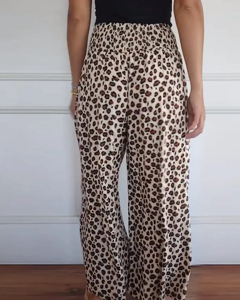 Sunshine – Schicke Damenhose mit Leopardenmuster