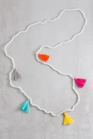 Tassel Flowing Beaded Necklace