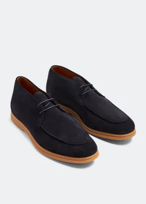 Toe Suede Derby Shoes