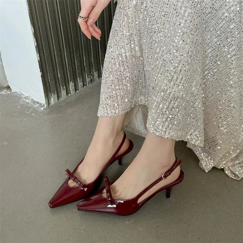 Water To My Roses Slingback Shoes