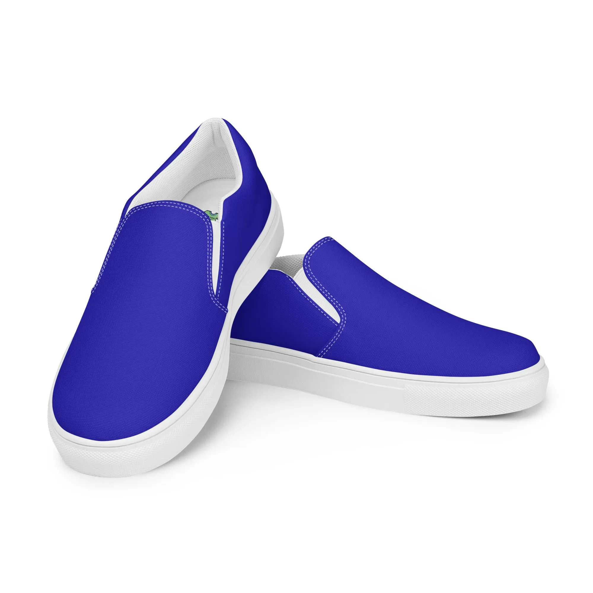Women’s Royal Blue slip-on canvas shoes